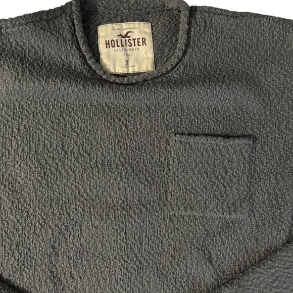 Hollister Chunky Boho Losercore Sweater Gray Pullover Small - Picture 2 of 6